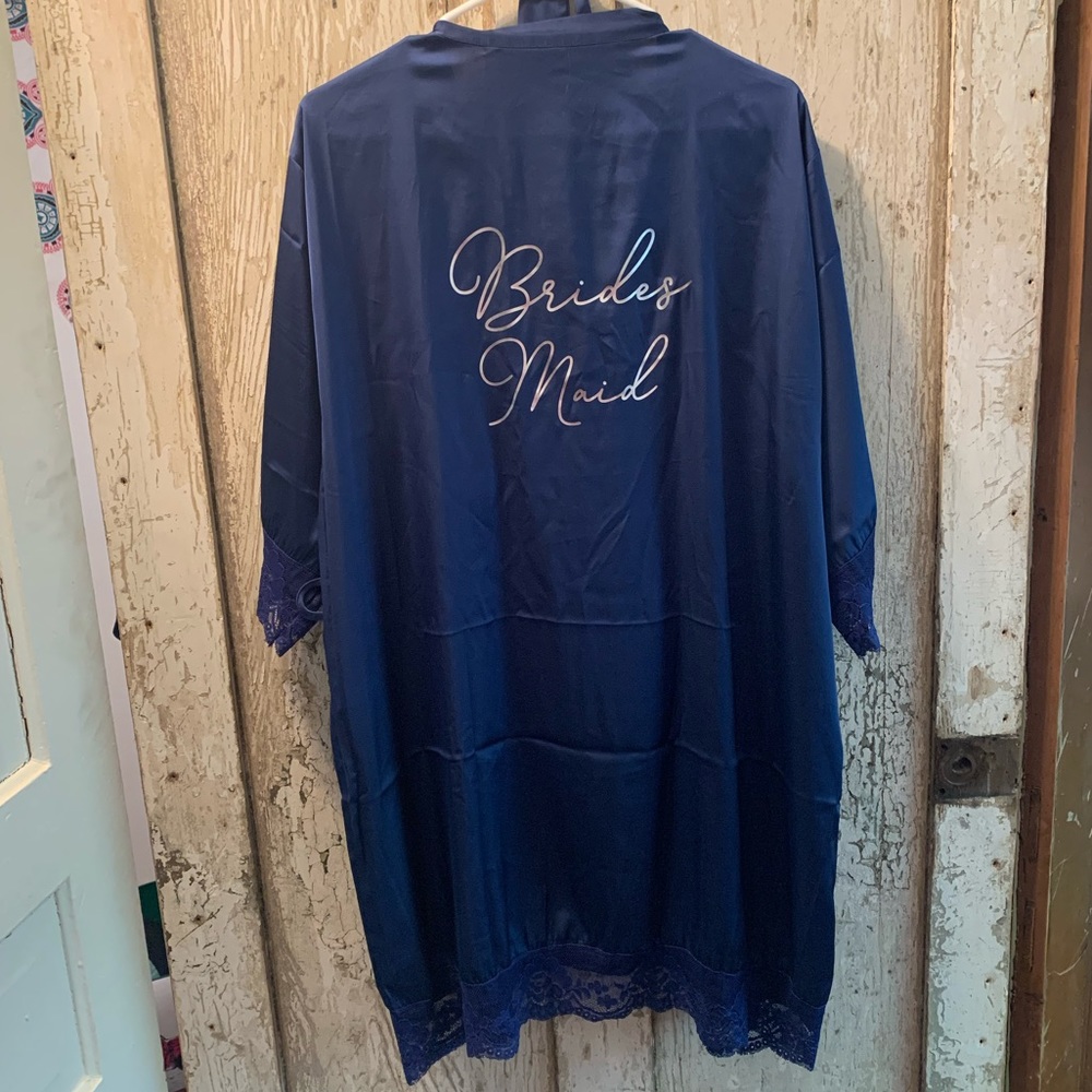 Navy Blue Bridesmaid Robe
